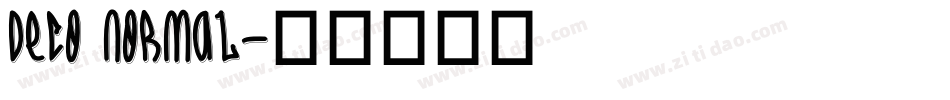 Deco Normal字体转换